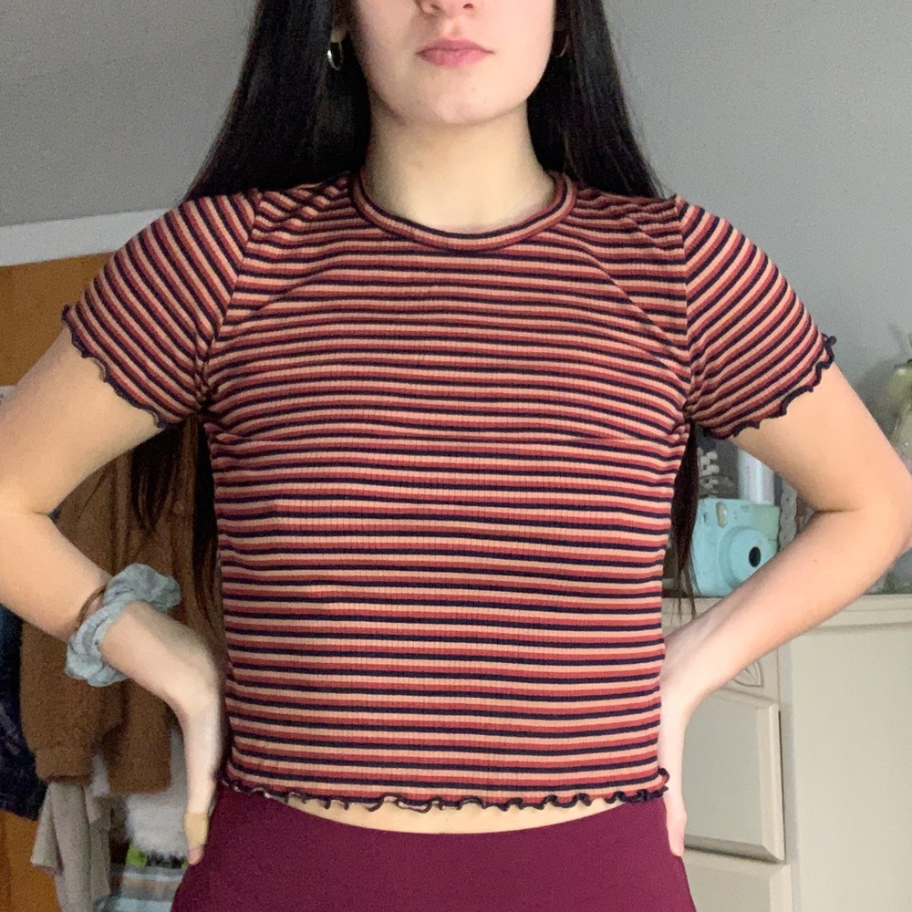 american eagle lettuce edge top